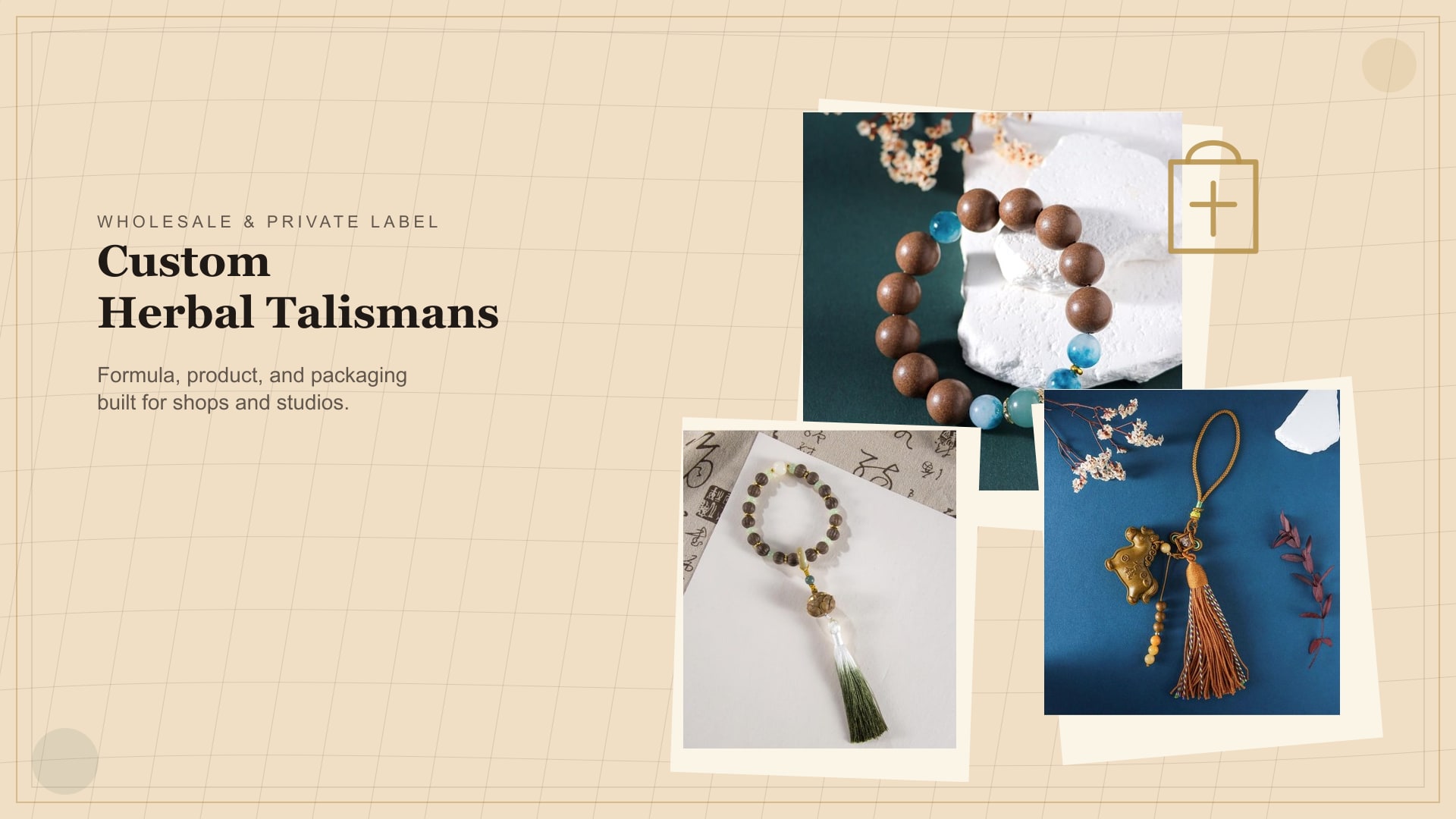 Custom herbal talisman wholesale collage