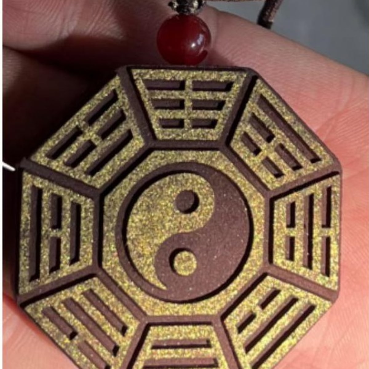 大八卦(大)-双面刷金 Bare Pendant / 大八卦(大)-双面刷金