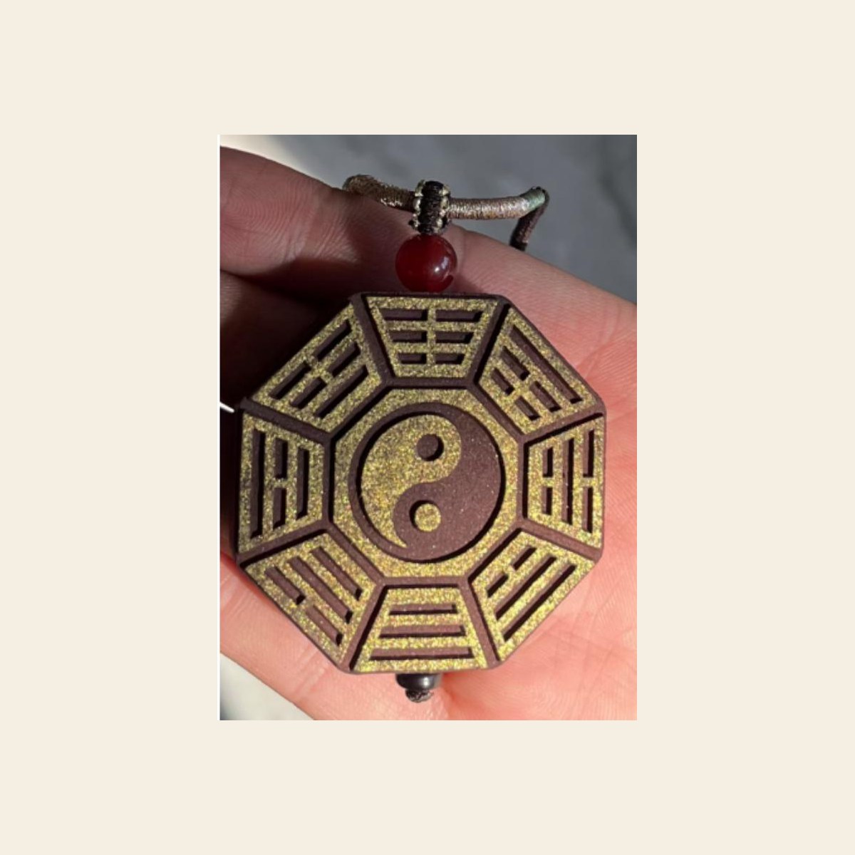大八卦(大)-双面刷金 Bare Pendant / 大八卦(大)-双面刷金